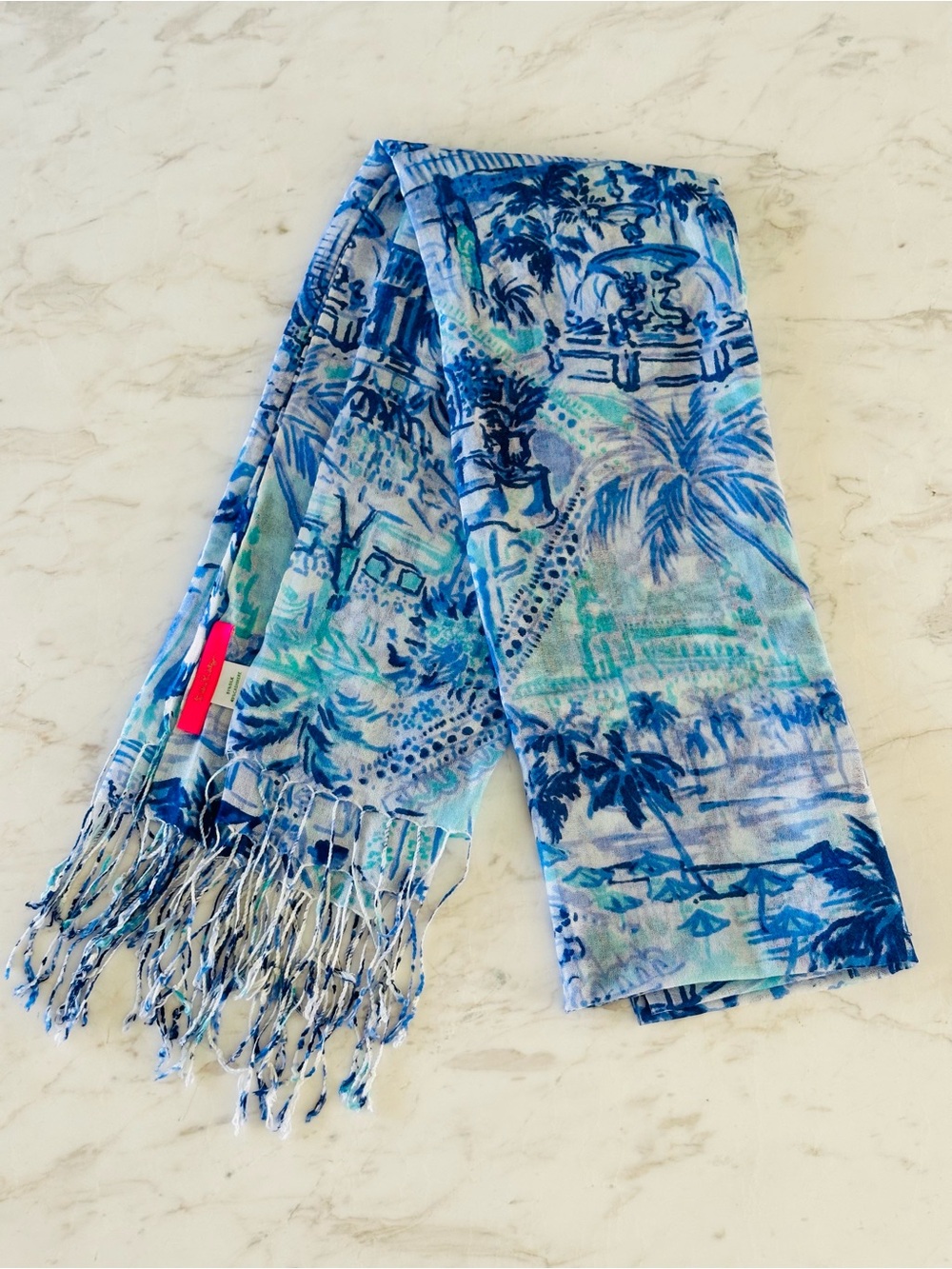 Lilly Pulitzer The Breakers Palm Beach Limited Edition Print Murfee Scarf